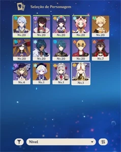 Conta Genshin Ayato/Mona/QiQi AR 16 - Genshin Impact