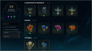 Conta Plat 3 todos os champs + 234 skins - League of Legends LOL