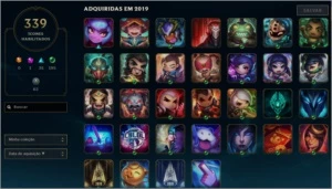 Conta Plat 3 todos os champs + 234 skins - League of Legends LOL