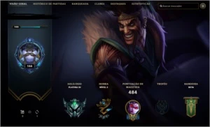 Conta Plat 3 todos os champs + 234 skins - League of Legends LOL