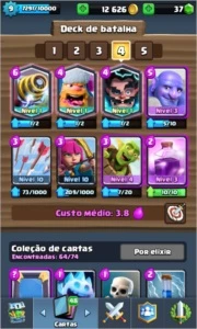 conta clash royale arena 9