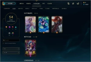 LOL conta com 8 skins lendárias e 3 ultimate - League of Legends