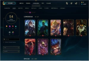 LOL conta com 8 skins lendárias e 3 ultimate - League of Legends