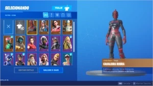 Conta Fortnite com skins top de loja.