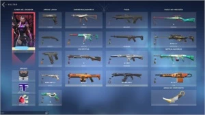 Conta Platina 2 com várias skins+ 1350VP - Valorant