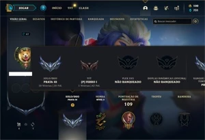 Conta prata 3 com 40 Champs e 17 Skins - League of Legends LOL