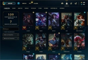 Conta prata 3 com 40 Champs e 17 Skins - League of Legends LOL