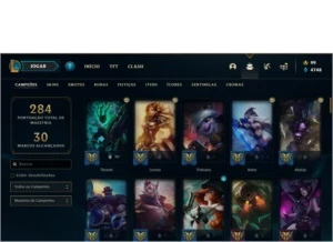 Conta ouro 3 com 94 skins e 118 Champs - League of Legends LOL