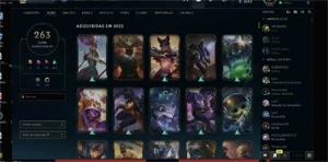 Conta league of legends 264 skins ouro 2 LOL