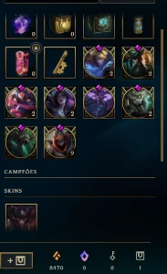 conta mestre 1 lp - 60% winrate - League of Legends LOL