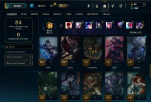 Platina 3 com 50 Champs e 16 Skins - League of Legends LOL