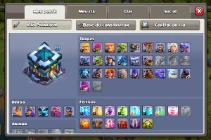 SUPER DESCONTO 13 5 Estrelas Liga Titã 1 mais de 6200 gemas - Clash of Clans