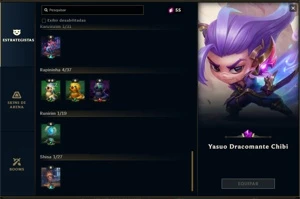 Conta Lol Nível147 com email diamante 4(TFT) - League of Legends