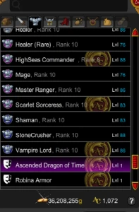 CONTA AQW DE 10 ANOS, MUITOS ITENS - Adventure Quest World