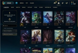 Conta bronze 2 com 26 Champs e 6 Skins ( 1 Ultimate ) - League of Legends LOL