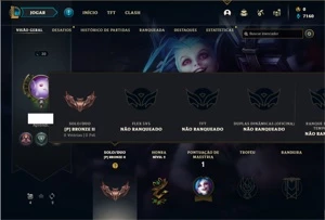 Conta bronze 2 com 26 Champs e 6 Skins ( 1 Ultimate ) - League of Legends LOL