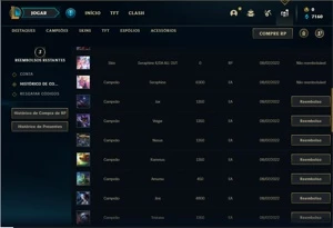 Conta bronze 2 com 26 Champs e 6 Skins ( 1 Ultimate ) - League of Legends LOL