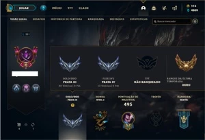 Conta prata 3 com TODOS os champs e 87 Skins - League of Legends LOL