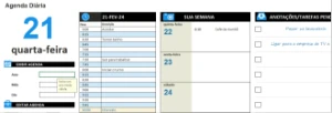 Agenda De Tarefas Diárias - Editavel