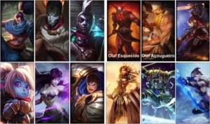 Conta LOL lvl30 com 23 campeões, alguns com skins - League of Legends