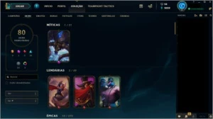 Conta League of Legends lvl 82 LOL