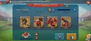 Conta de 292M de poder com pré T5 liberado - Lords Mobile