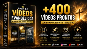 +400 Vídeos Evangélicos Para TikTok, Reels e Shorts