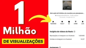 1 milhão de visualizações reels instagram