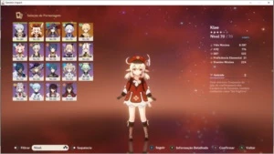 Klee,Mona c1, Qiqi c1, Atlas Celestial, Espinha D. ( passe) - Genshin Impact