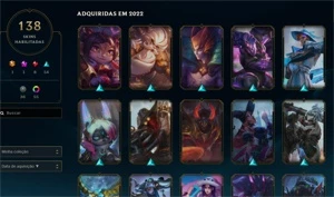 Conta lol 138 SKINS level 450 - League of Legends