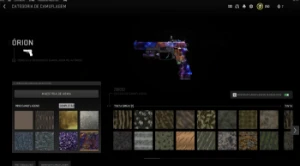 Conta Call of Duty MW2/Warzone 2 com camuflagem Orion COD