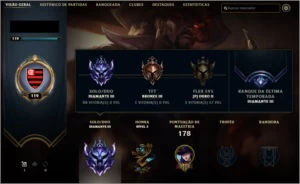 CONTA DIAMANTE 3, UNICO DONO - League of Legends LOL