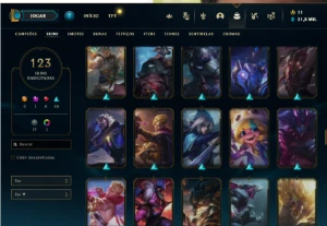 Conta Main Jg/Main Ww/Unranked/Varias Skins - League of Legends LOL