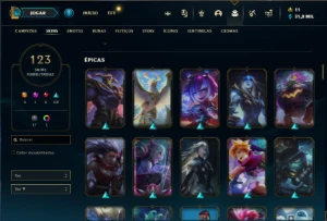 Conta Main Jg/Main Ww/Unranked/Varias Skins - League of Legends LOL