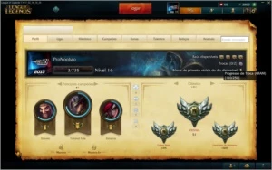 CONTA LOL LVL 16 +6 CAMPEÕES + 2800 IP - League of Legends