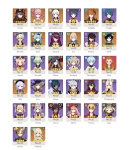 Conta EU-Yae+Kagura, Hu Tao, Ayaka, Childe, Eula, Venti e +! - Genshin Impact