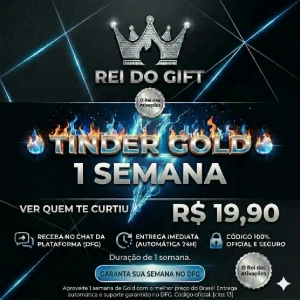 Tinder Gold 1 Semana - Código Oficial