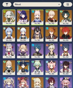 Ar 58 |14 personagens 5 estrelas Entrega Rápida. - Genshin Impact