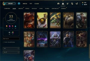 Vende-se Conta de LoL Platina 1 - League of Legends