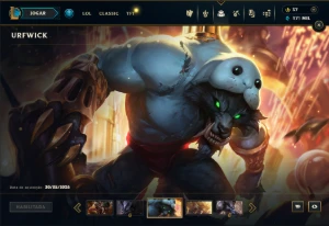 Esmeralda 1 com TODOS os Champs e 272 Skins +13 Vitoriosas - League of Legends LOL