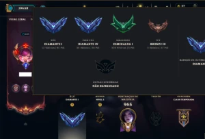 Esmeralda 1 com TODOS os Champs e 272 Skins +13 Vitoriosas - League of Legends LOL