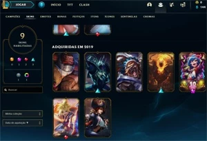 VENDO CONTA UNRANKED 30 COM SKIN DA RIVEN E FIORA! - League of Legends LOL