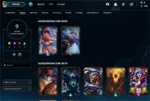 VENDO CONTA UNRANKED 30 COM SKIN DA RIVEN E FIORA! - League of Legends LOL