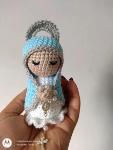 Mini Santinhas da Artesanato Flor de Lis - Artesanato e Personalizados