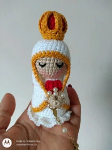 Mini Santinhas da Artesanato Flor de Lis - Artesanato e Personalizados
