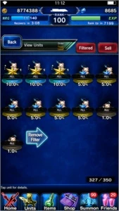 Conta Rank 100 - FFBE - FINAL FANTASY BRAVE EXVIUS - Outros