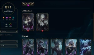 CONTA LEAGUE OF LEGENDS LOL