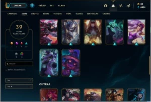 Conta bronze 4 afundada com 89 champs e 39 skins - League of Legends LOL