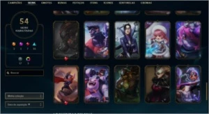 CONTA LOL 54 SKINS (2 ULTIMATES, 3 VITORIOSAS) - League of Legends