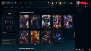 Conta platina 1, com mais de 100 champs - League of Legends LOL